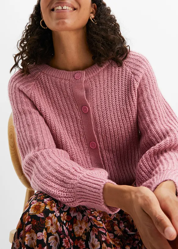 Gilet en grosse maille, bonprix