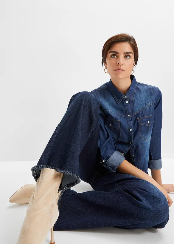 Jean Wide Led, taille haute, bonprix