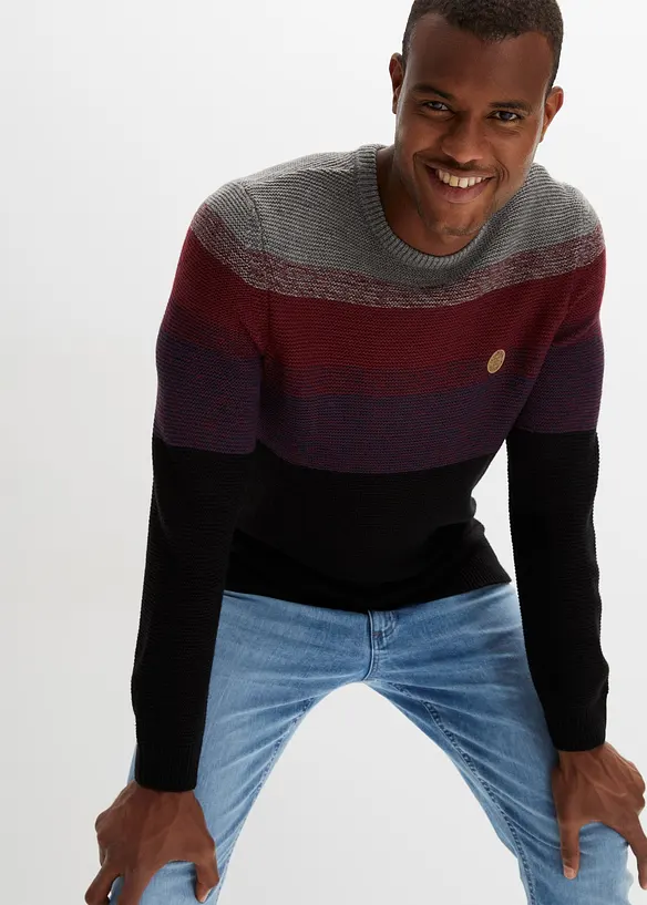 Pull en fine maille effet tie & dye, bonprix