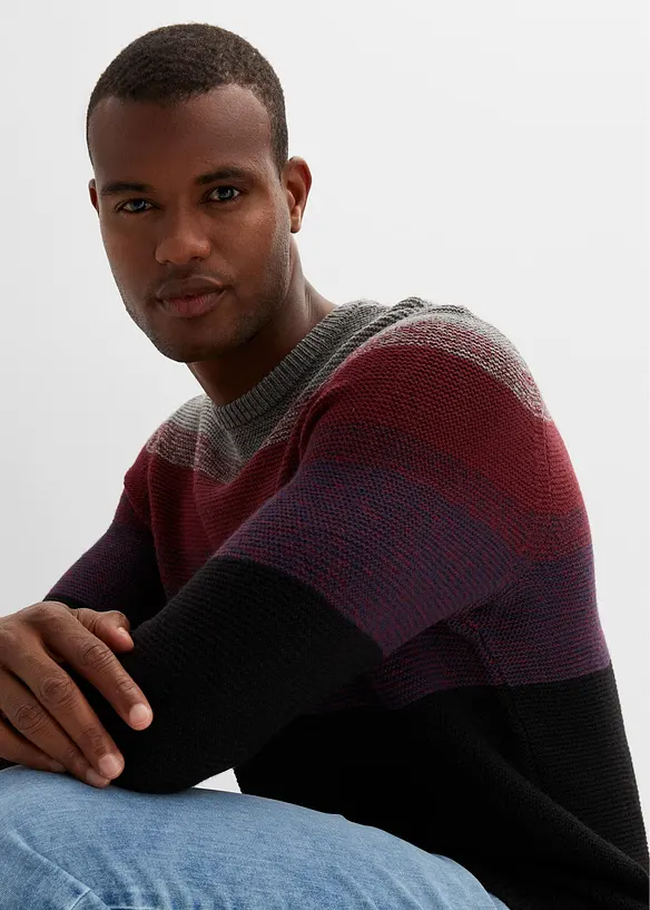 Pull en fine maille effet tie & dye, bonprix