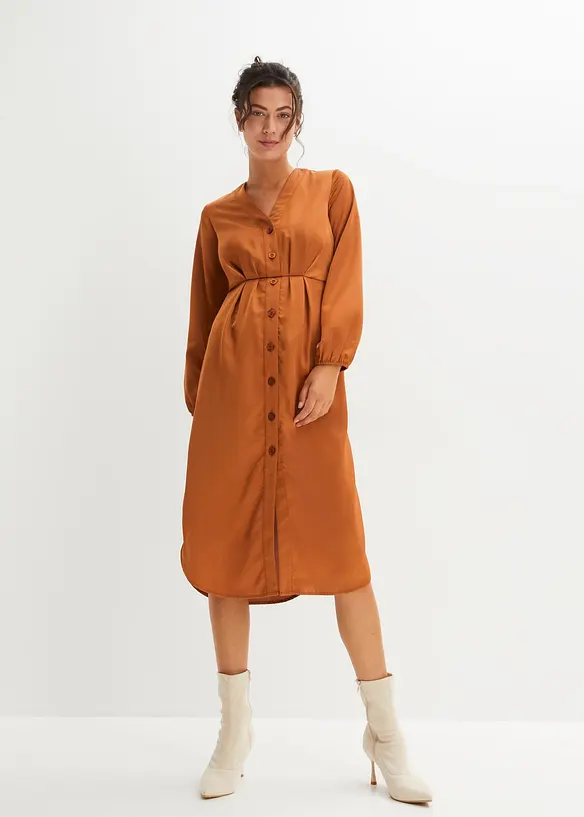 Robe midi en satin, BODYFLIRT