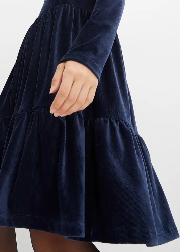 Robe courte en velours extensible, bonprix