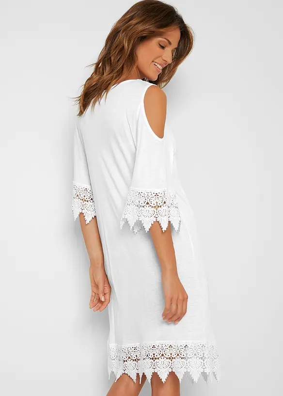 Robe de plage transparente en viscose, bonprix