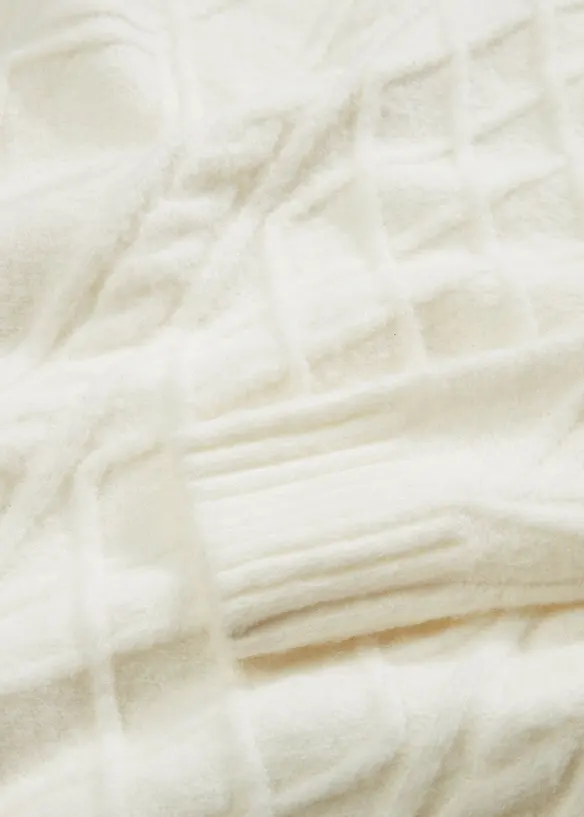 Robe en maille à motif torsadé, bonprix