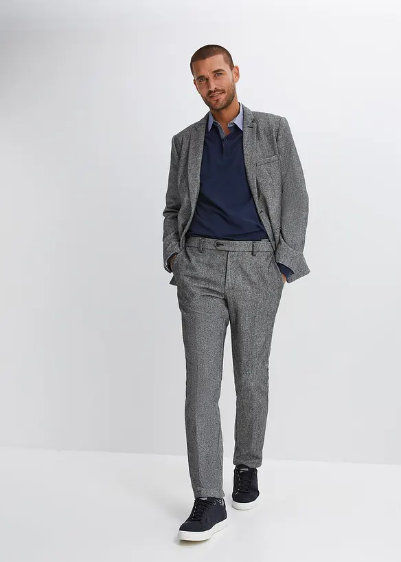 Polo manches longues en maille piquée 100% coton, bonprix