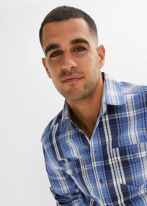 Chemise manches longues coupe confort, bonprix