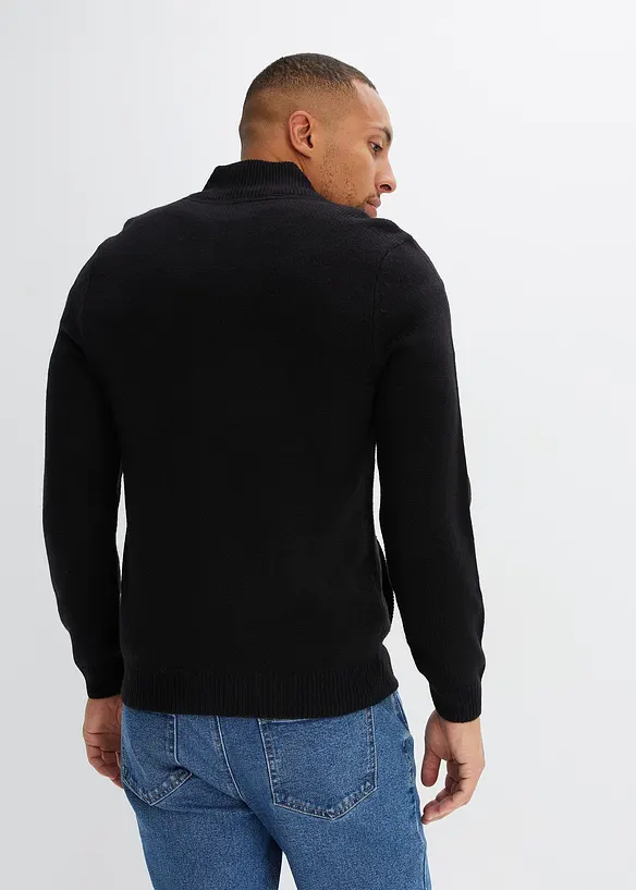 Gilet zipp&eacute; en fine maille, bonprix