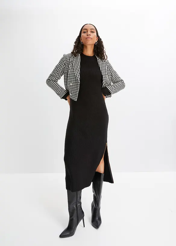 Robe en maille &agrave; zip, RAINBOW