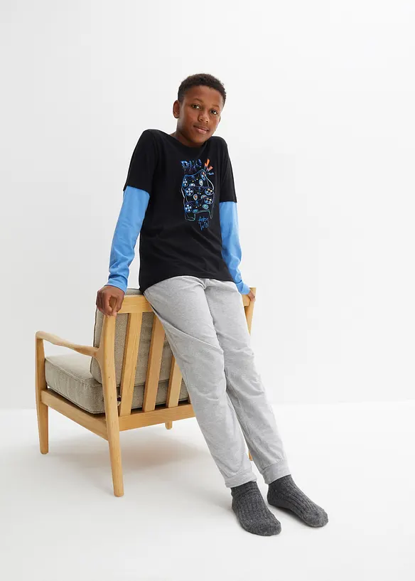 Pyjama avec coton doux (ens. 2 pces), bonprix