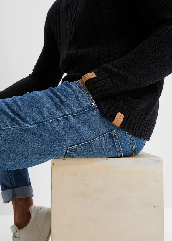 Pull camionneur en grosse maille torsadée, bonprix