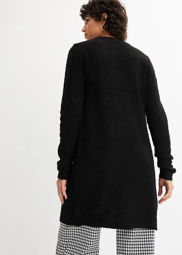 Gilet long en maille bouclée, bonprix