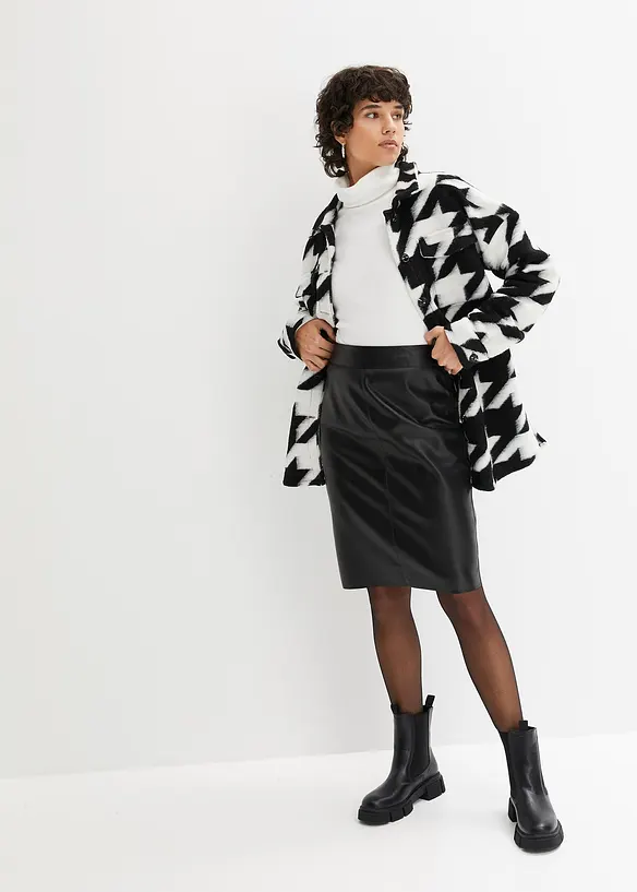 Jupe crayon enduite, bonprix