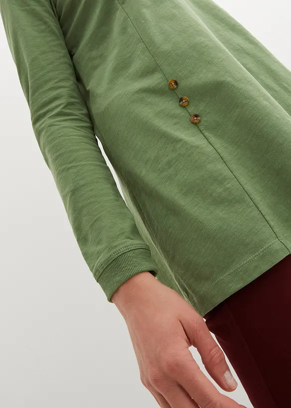 T-shirt long 100% coton, bonprix