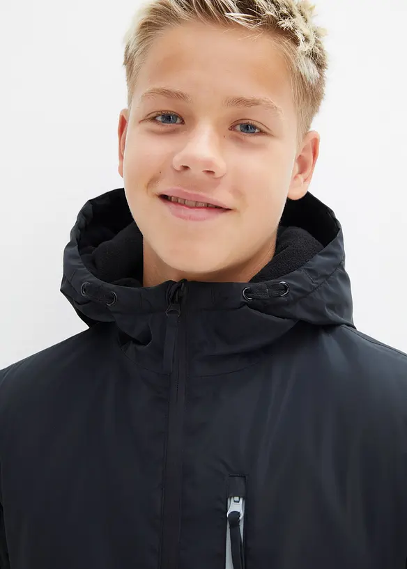 Parka d’hiver imperméable à capuche, style color block, bonprix