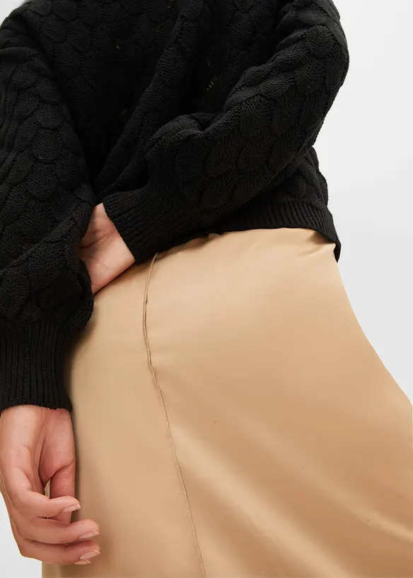 Pull en maille ajourée, bonprix