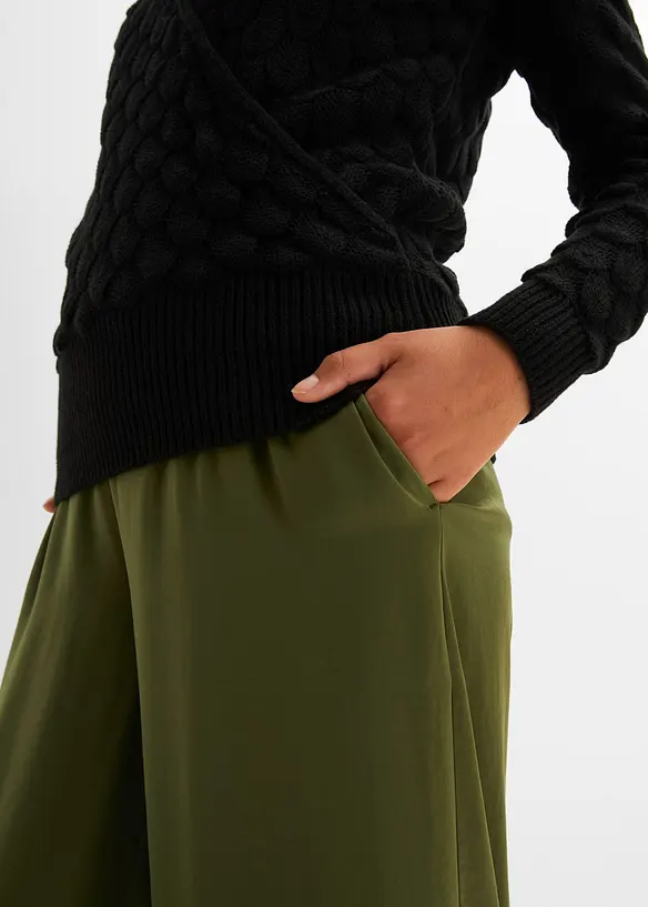 Pull ajouré style cache-cœur, bonprix