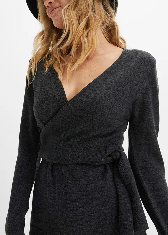 Robe midi en maille, bonprix