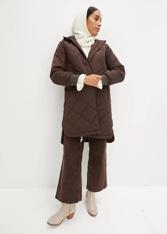 Manteau court &agrave; capuche, matelass&eacute;, bonprix