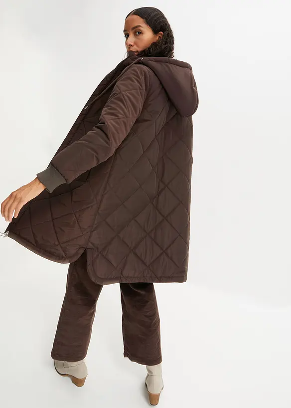Manteau court &agrave; capuche, matelass&eacute;, bonprix