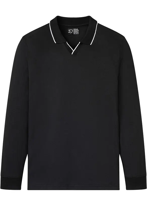 Polo manches longues 100% coton, bonprix