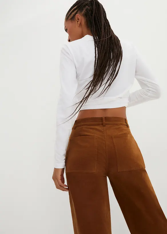Pantalon en velours côtelé extensible, bonprix