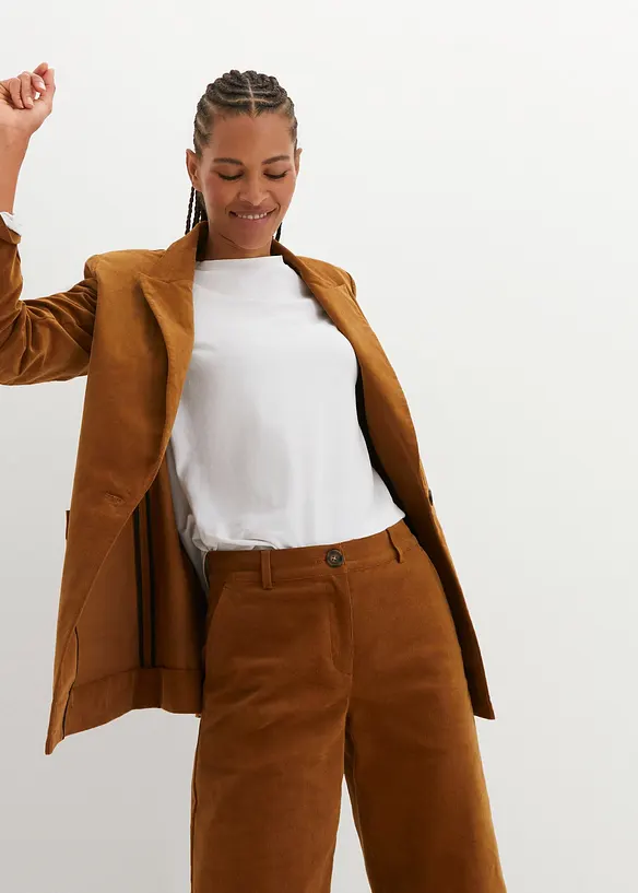 Pantalon en velours côtelé extensible, bonprix