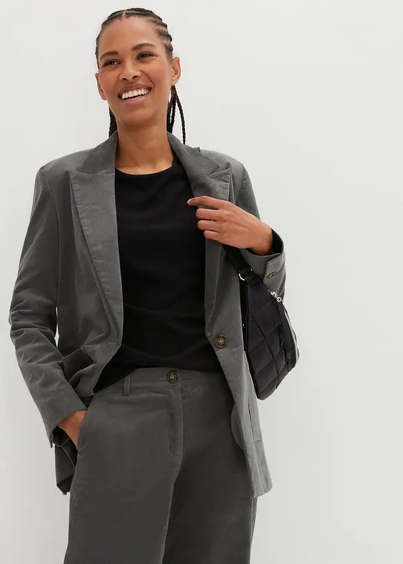 Pantalon en velours côtelé extensible, bonprix