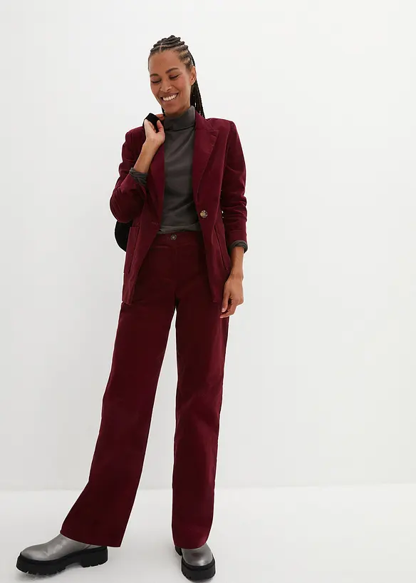 Pantalon en velours côtelé extensible, bonprix