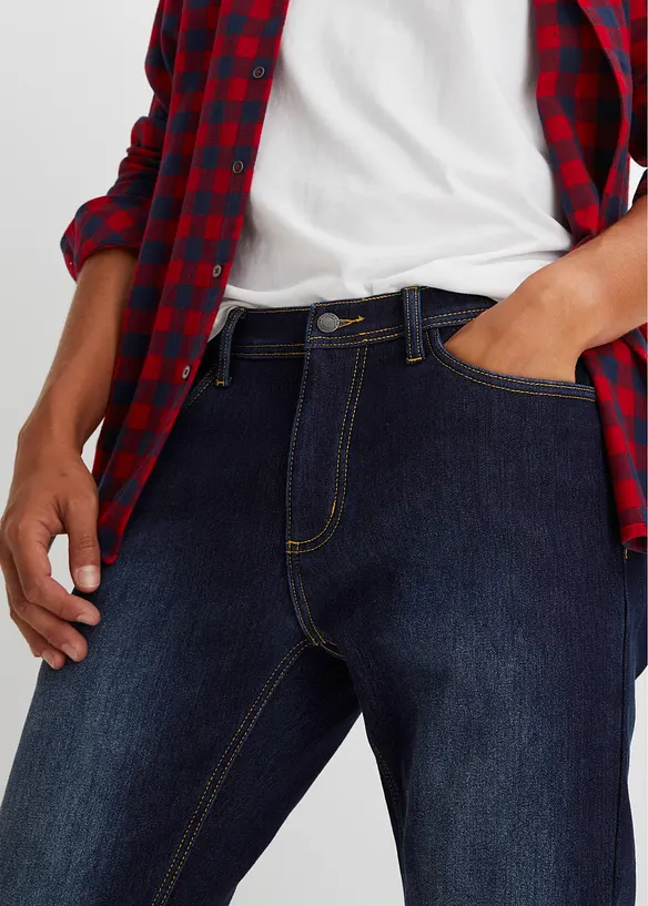 Jean extensible Regular avec doublure thermique, droit, bonprix