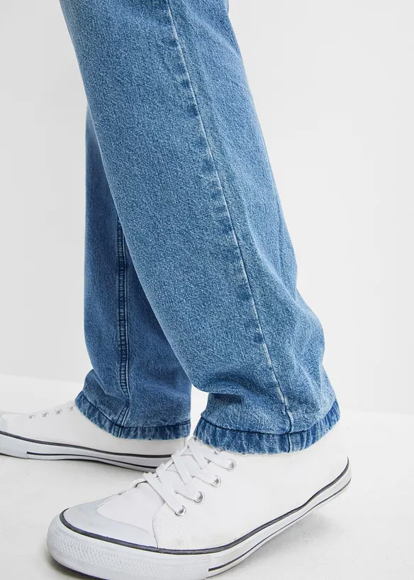 Jean jogger avec doublure thermique en flanelle, droit, bonprix