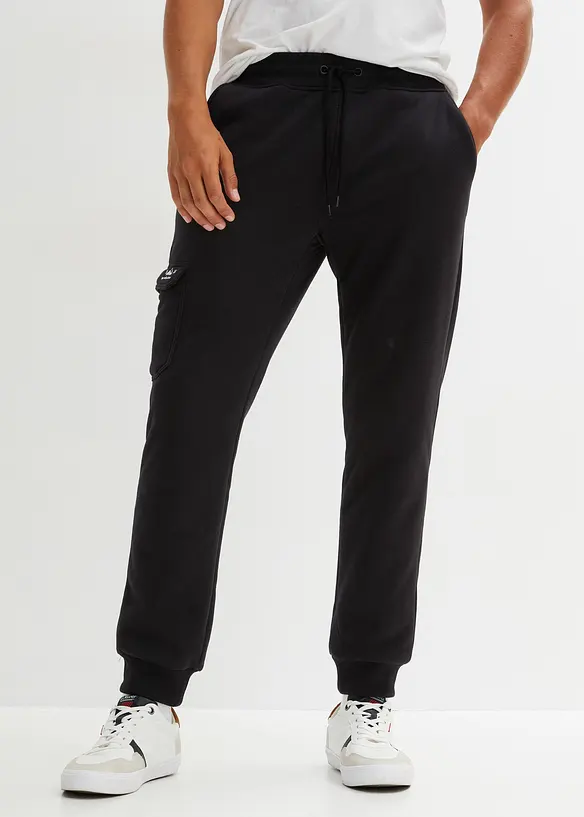 Pantalon de jogging avec poches cargo et doublure peluche, bonprix
