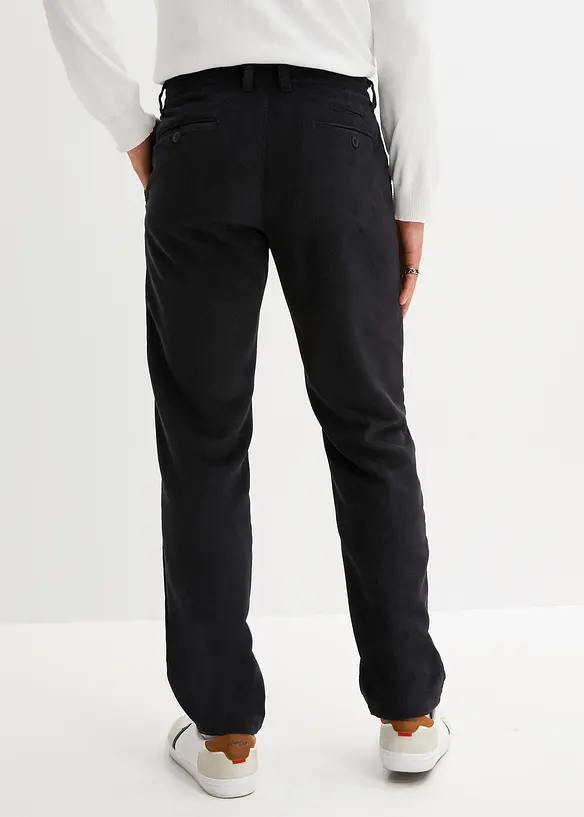 Pantalon chino en velours c&ocirc;tel&eacute; Regular Fit, Straight, bpc selection
