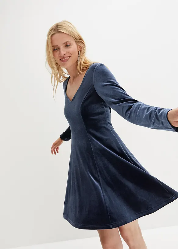 Robe manches longues en velours, RAINBOW