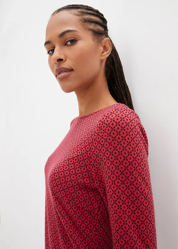 Robe en jersey milano de viscose mélangée avec motif jacquard, bonprix