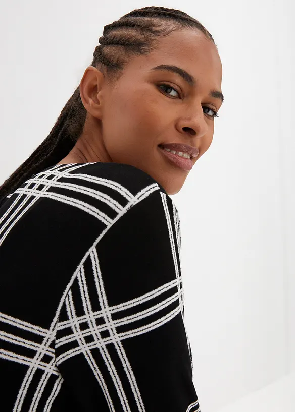 T-shirt manches longues avec base élastiquée, bonprix