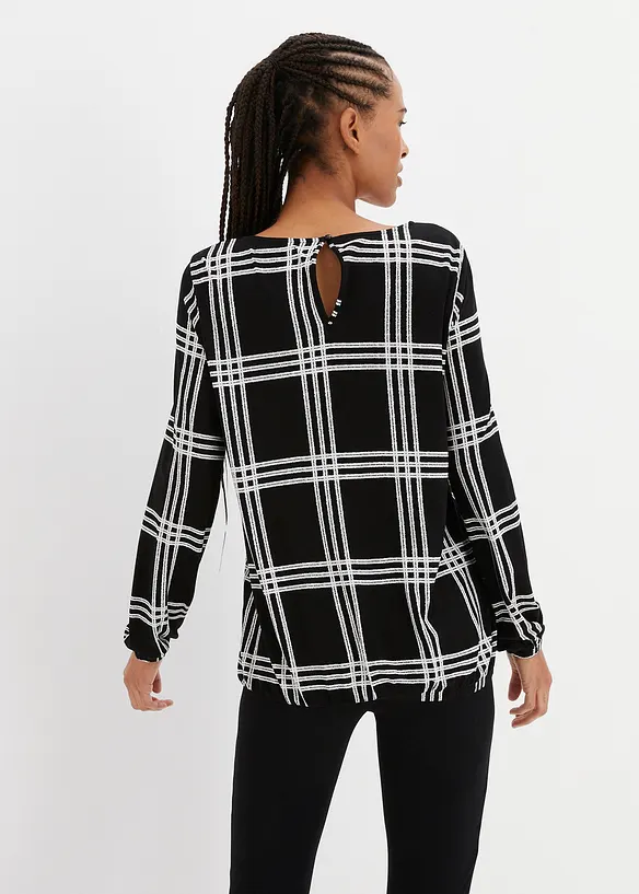 T-shirt manches longues avec base élastiquée, bonprix