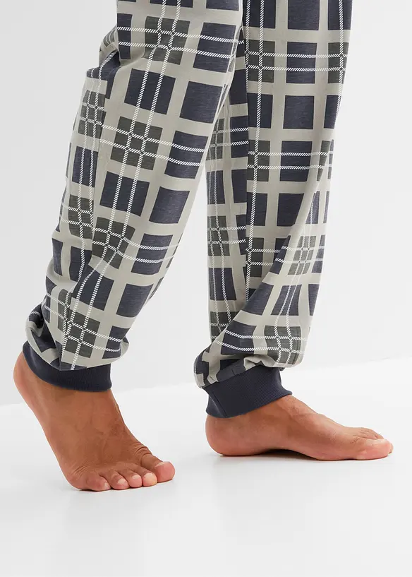 Pyjama manches longues 100% coton, bonprix