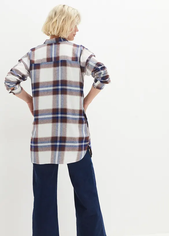 Chemisier en flanelle 100% coton, bonprix