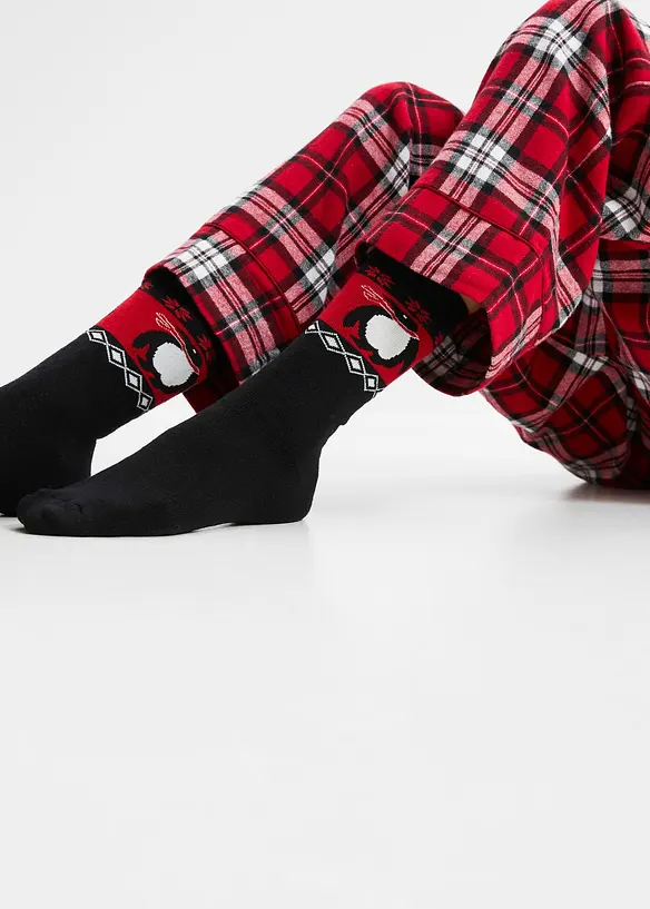 Lot de 3 paires de chaussettes thermo avec int&eacute;rieur &eacute;ponge doux et n&oelig;ud en satin, bpc bonprix collection