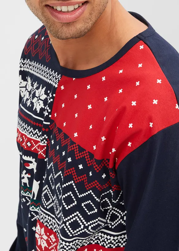 Pyjama 100% coton manches longues, bonprix