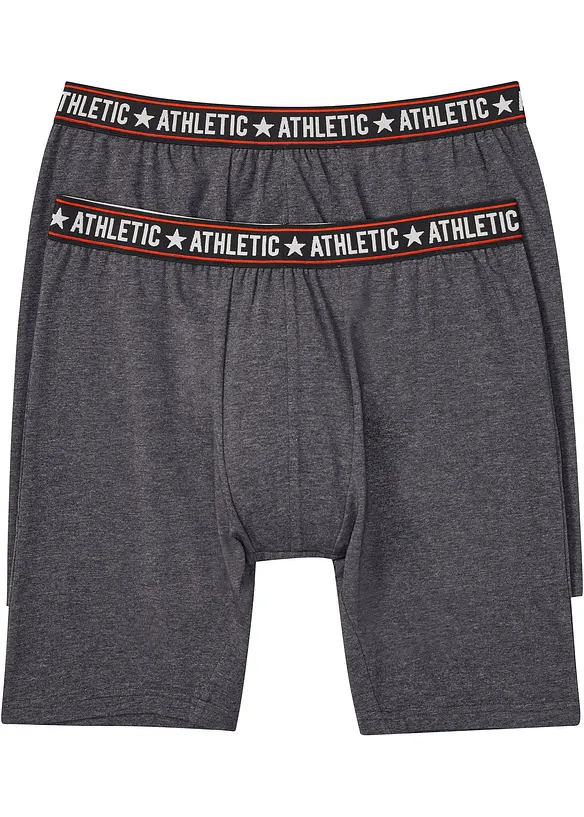 Lot de 2 boxers longs coton, bonprix