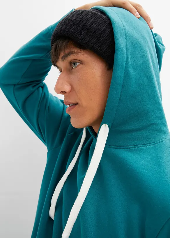 Sweat à capuche 100% coton, bonprix