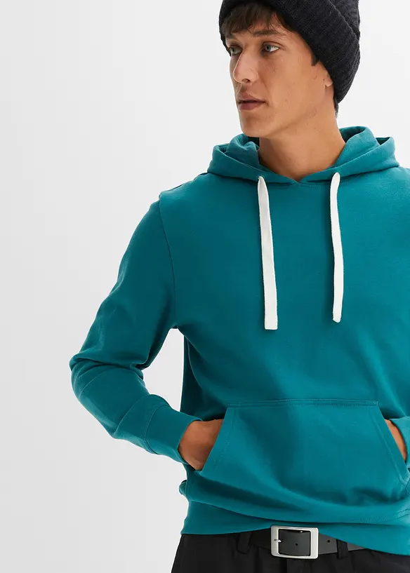 Sweat à capuche 100% coton, bonprix