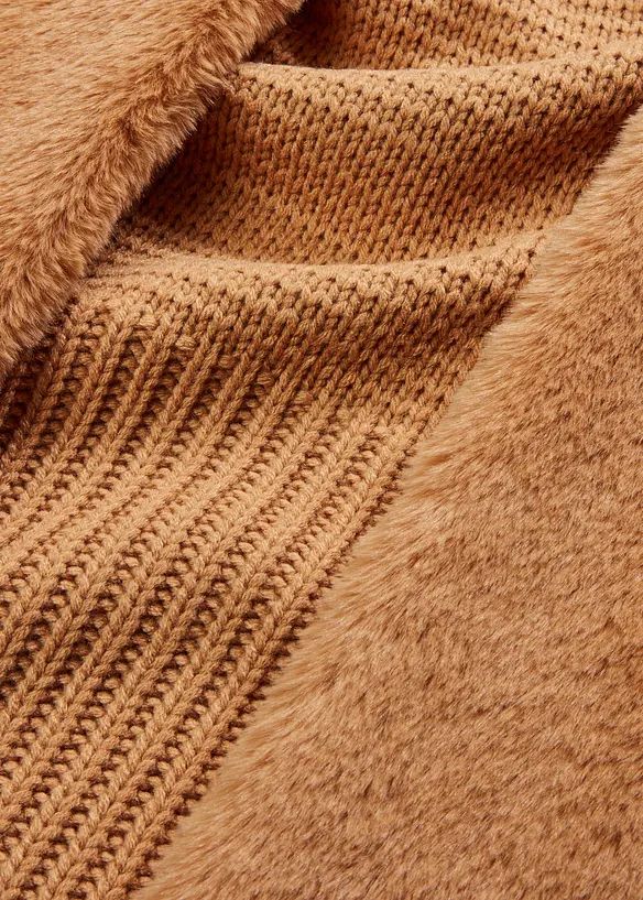 Gilet sans manches en tissu peluche, bonprix