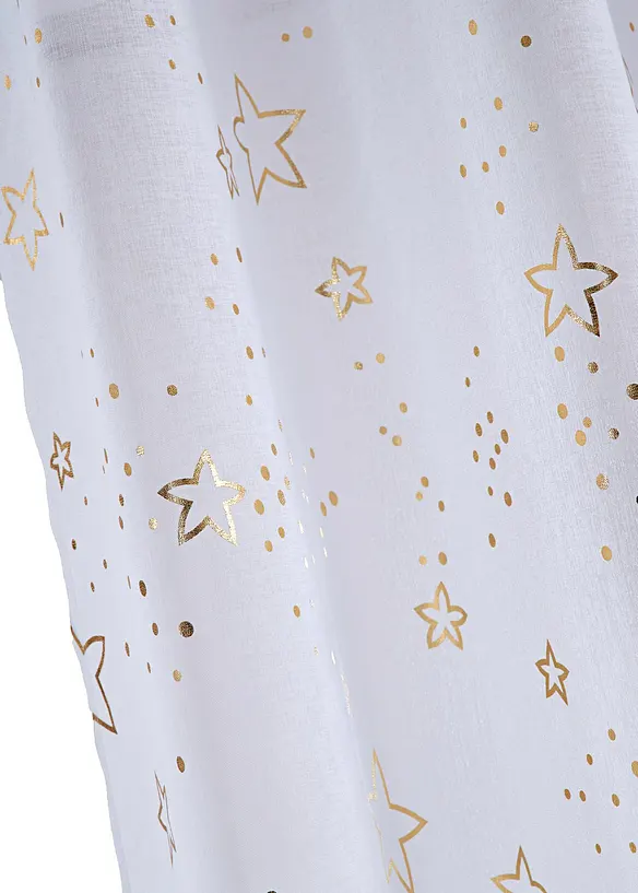 Voilage avec étoiles brillantes (1 pce), bonprix
