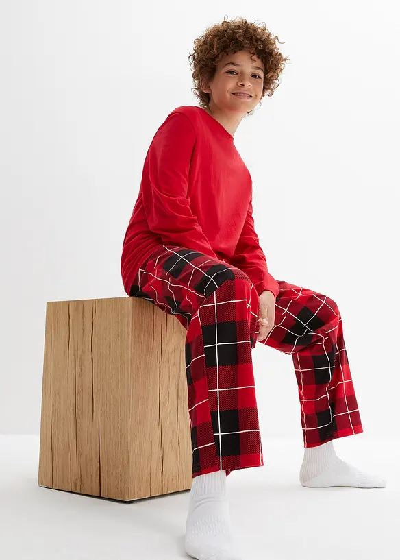 Pyjama 100% coton (ens. 3 pces), bonprix