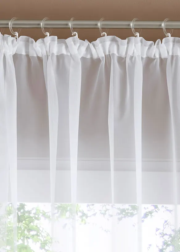 Store voilage avec bordure dentelle, bonprix