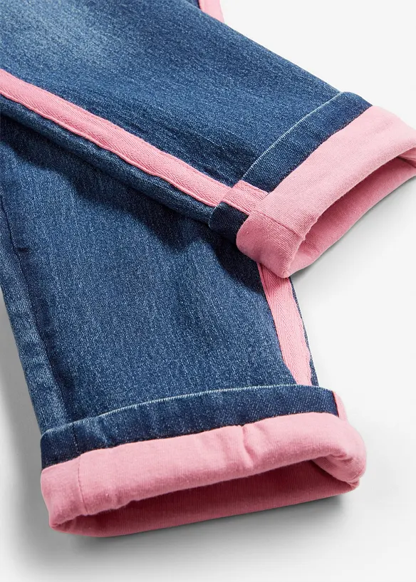 Jean thermique taille mi-haute, doublure jersey, bonprix