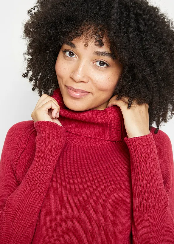 Robe en maille de grossesse zipp&eacute;e avec fonction allaitement, bonprix