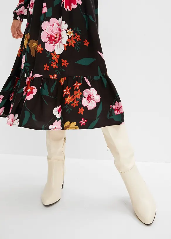 Robe midi en viscose fluide, bonprix